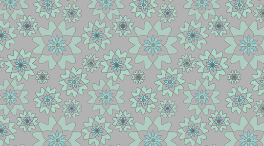 Free Flower Patterns (gray-blue)