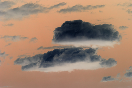 Inverted clouds photo