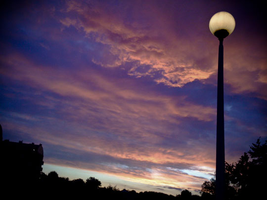 Incredible Sky and Lamp Post - Photo taken with iPhone
